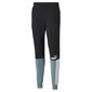 Puma Bikses Ess+ Block Sweatpants Black White Mint 848007 50 цена и информация | Sporta apģērbs vīriešiem | 220.lv