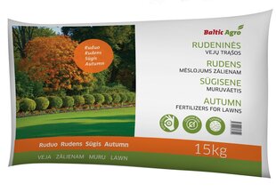 RUDENS MĒSLOJUMS ZĀLIENAM 15 KG цена и информация | Рассыпчатые удобрения | 220.lv