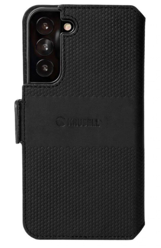 Krusell Leather Phone Wallet, piemērots Samsung Galaxy S22, melns цена и информация | Telefonu vāciņi, maciņi | 220.lv