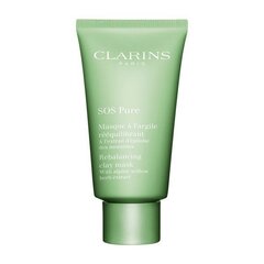 Sejas maska Clarins SOS Pure, 75 ml цена и информация | Маски для лица, патчи для глаз | 220.lv