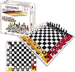 Šahs un dambrete četriem cena un informācija | Galda spēles | 220.lv