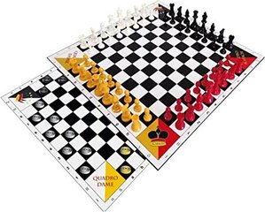 Šahs un dambrete četriem cena un informācija | Galda spēles | 220.lv