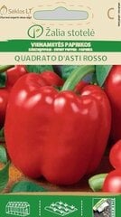 DĀRZEŅPIPARI QUADRATO D'ASTI ROSSO цена и информация | Семена овощей, ягод | 220.lv