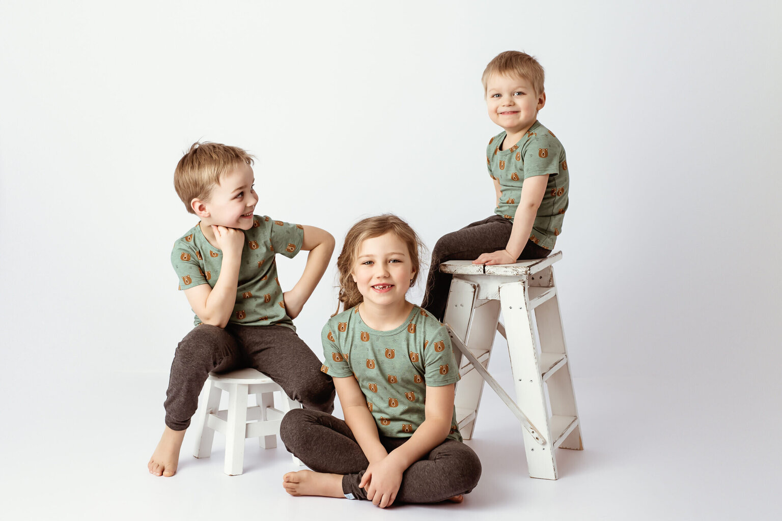 Bērnu T-krekls ar rotaļu lācīšiem Safal Kids, ādai drošs audums, sertificēts "eco-tex", ražots Igaunijā cena un informācija | Zēnu krekli | 220.lv