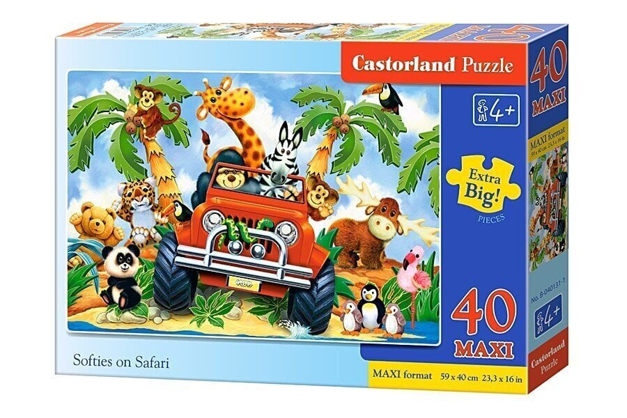 Puzle Castor Softies dodas safari 40 daļas цена и информация | Puzles, 3D puzles | 220.lv