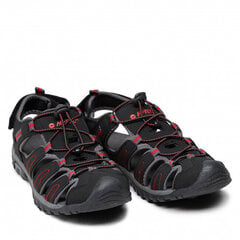 Vīriešu TIORE sandales, Hi-Tec, melna/sarkana/pelēka cena un informācija | Vīriešu iešļūcenes, čības, sandales | 220.lv