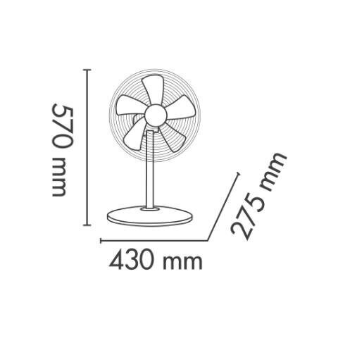 Galda gaisa dzesētājs Argo Tablo EVO White cena un informācija | Ventilatori | 220.lv