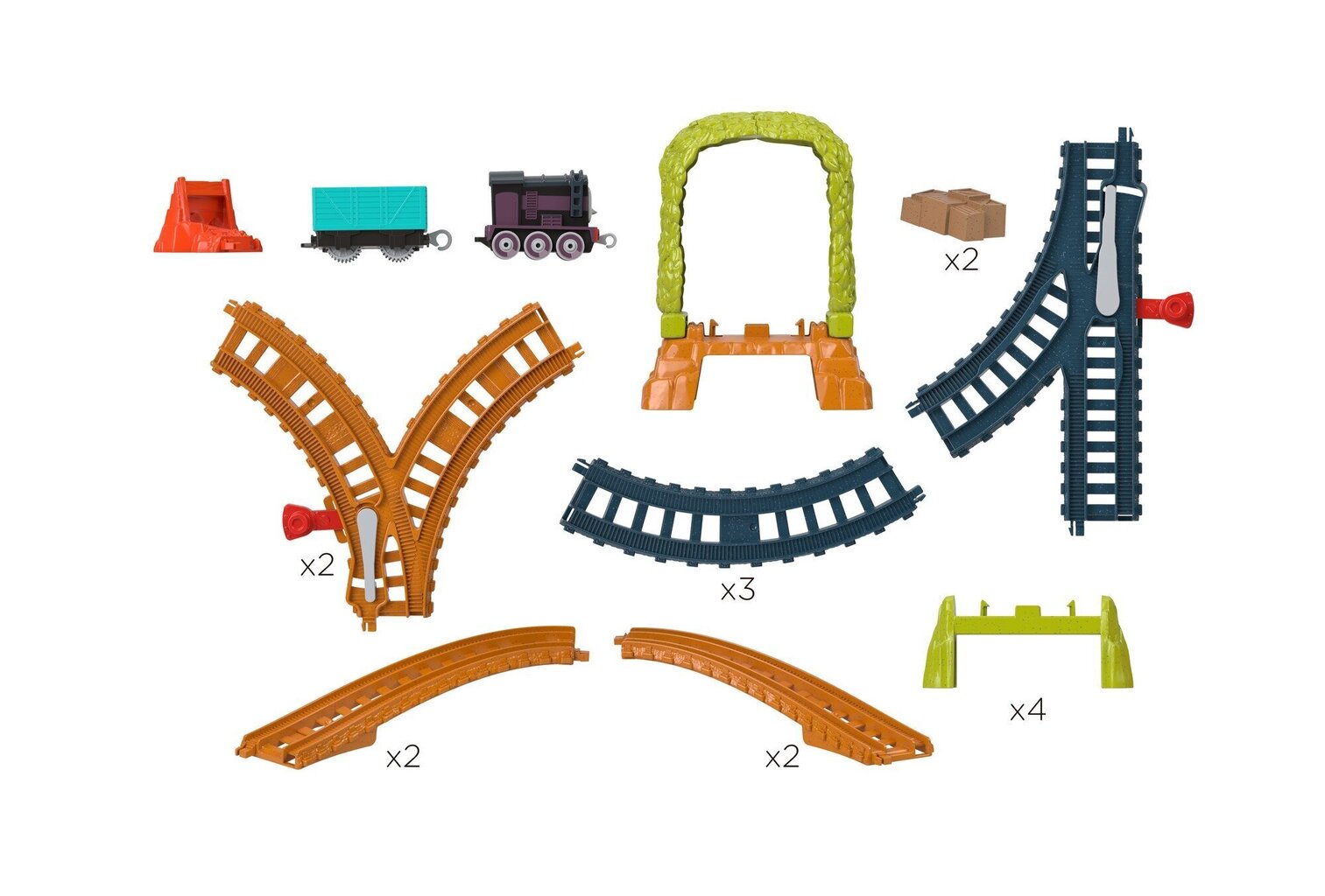 Komplekts Vilciens un sliedes Thomas & Friends, HGY82 cena un informācija | Rotaļlietas zīdaiņiem | 220.lv