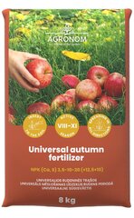 UNIVERSĀLS MĒSLOŠANAS LĪDZEKLIS RUDENS PERIODĀ, 8 KG cena un informācija | Beramie mēslošanas līdzekļi | 220.lv