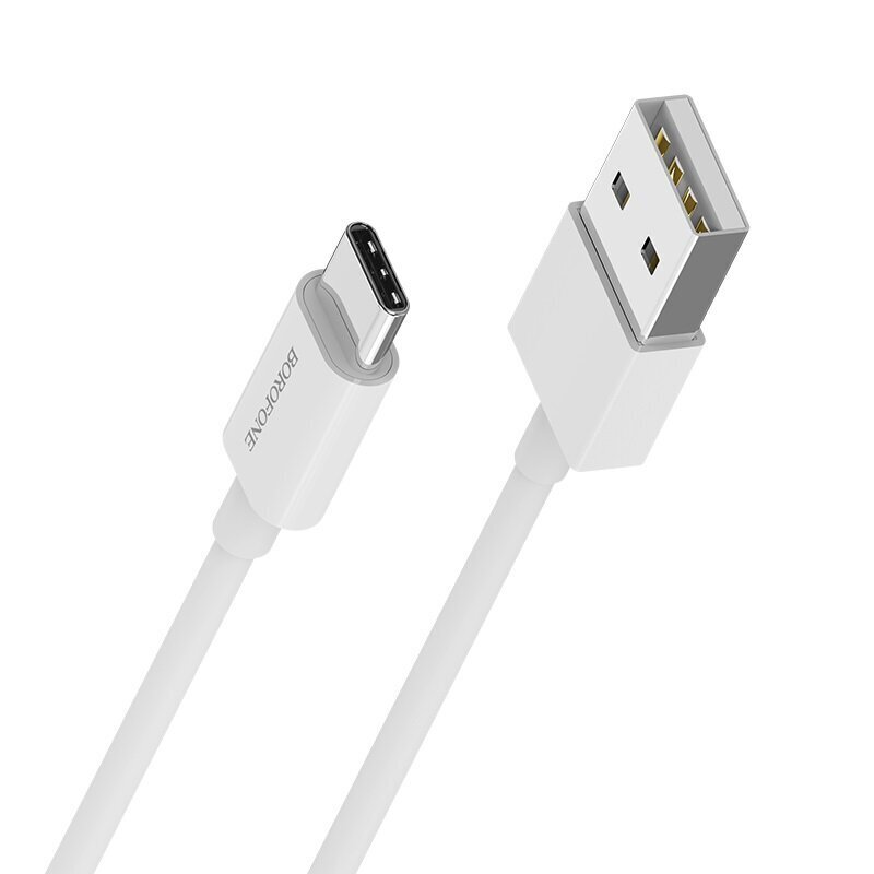 USB kabeļu komplekts Borofone BX3 30gab. C tips 1.0m balts cena un informācija | Savienotājkabeļi | 220.lv