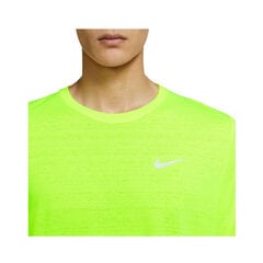Vīriešu T-krekls, Nike Dri-FIT Miler, Dzeltens cena un informācija | Vīriešu T-krekli | 220.lv