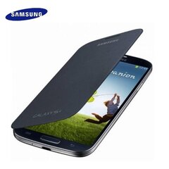 Samsung EF-FI950BBEG Īpaši plāns vertikāli atverams maks i9500 i9505 Galaxy S4 Melns цена и информация | Чехлы для телефонов | 220.lv