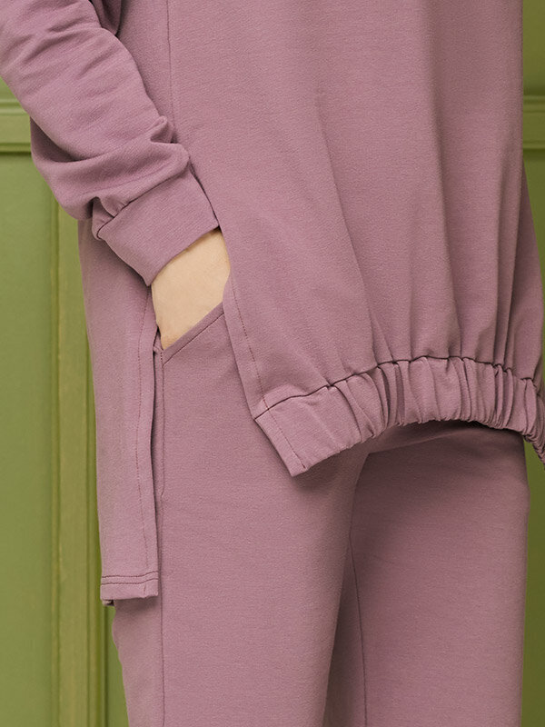 Kokvilnas džemperis ar kapuci Lega MK86, rozā cena un informācija | Jakas sievietēm | 220.lv