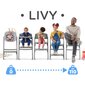 Daudzfunkcionāls barošanas krēsls Kinderkraft Livy + šūpuļkrēsliņš Calmee Olive Green cena un informācija | Barošanas krēsli | 220.lv