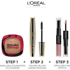 Kompakts grims L'Oreal Make Up Infallible Fresh Wear, 9 g, 120 Vanilla цена и информация | Пудры, базы под макияж | 220.lv