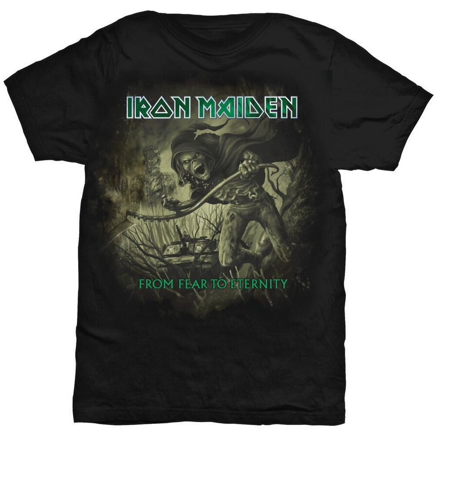 IRON MAIDEN Vīriešu T krekls ar īsām piedurknēm From Fear To Eternity Distressed cena un informācija | Vīriešu T-krekli | 220.lv