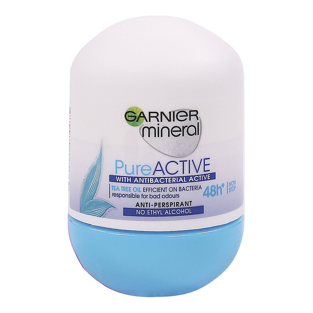 Rullīšu dezodorants Garnier Mineral PureActive 48H, 50 ml cena un informācija | Dezodoranti | 220.lv
