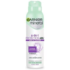 Izsmidzināms dezodorants Garnier Mineral 6in1 Protection 48H, 150 ml цена и информация | Дезодоранты | 220.lv