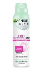 Спрей-дезодорант Garnier Mineral 6в1 Protection 48Ч, 150 мл цена и информация | Дезодоранты | 220.lv