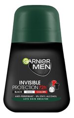 Rullīšu dezodorants Garnier Invisible Protection 72H vīriešiem, 50 ml cena un informācija | Dezodoranti | 220.lv