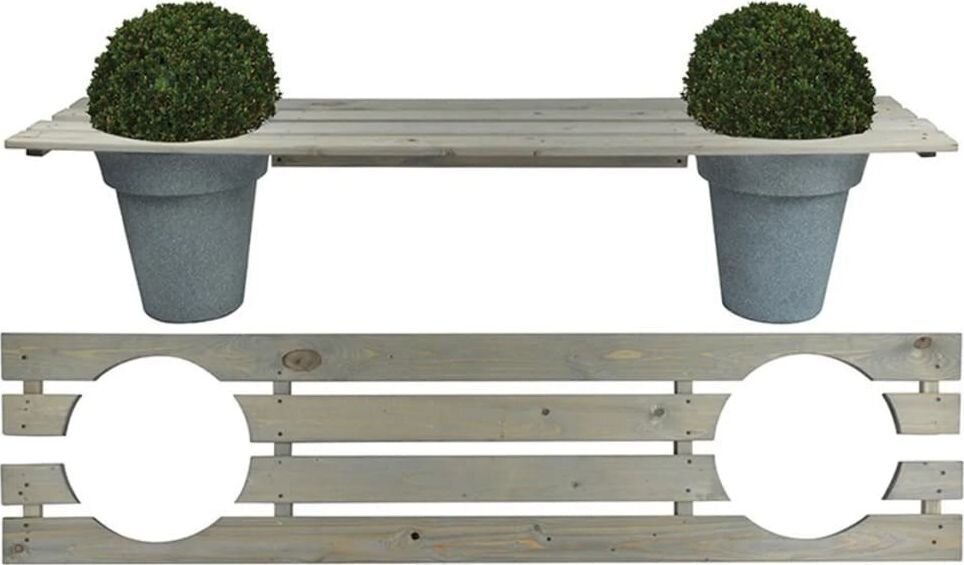 421292 Esschert Design Planter Bench 180 cm NG71 cena un informācija | Dārza soli | 220.lv