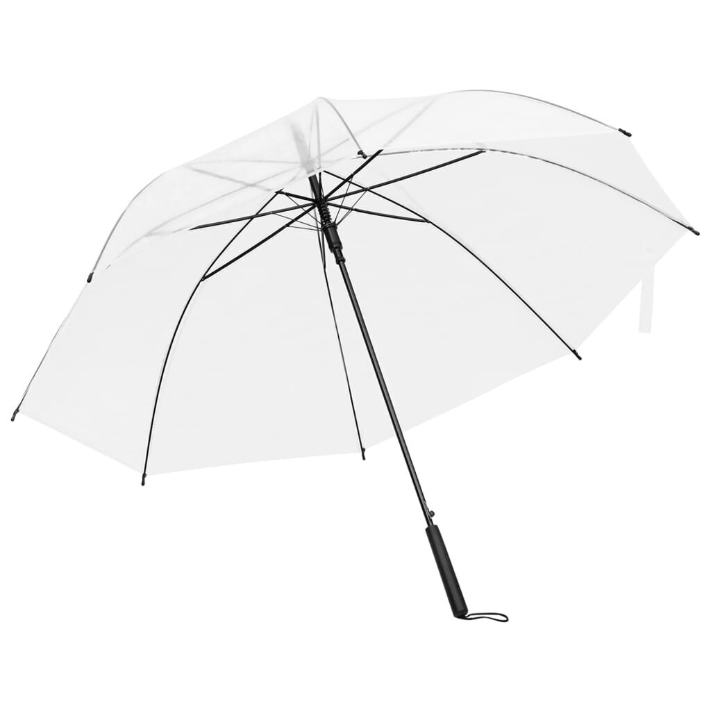 vidaXL lietussargs, caurspīdīgs, 107 cm cena un informācija | Lietussargi sievietēm | 220.lv