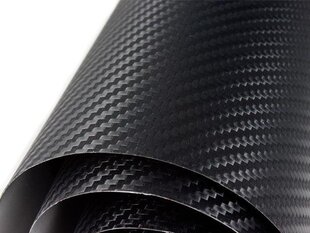 Карбоновая 3D черная фольга 1,27х28м цена и информация | Самоклеящиеся пленки | 220.lv