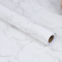 Līmes folija, balts marmors 1,22x50m cena un informācija | Līmplēves | 220.lv