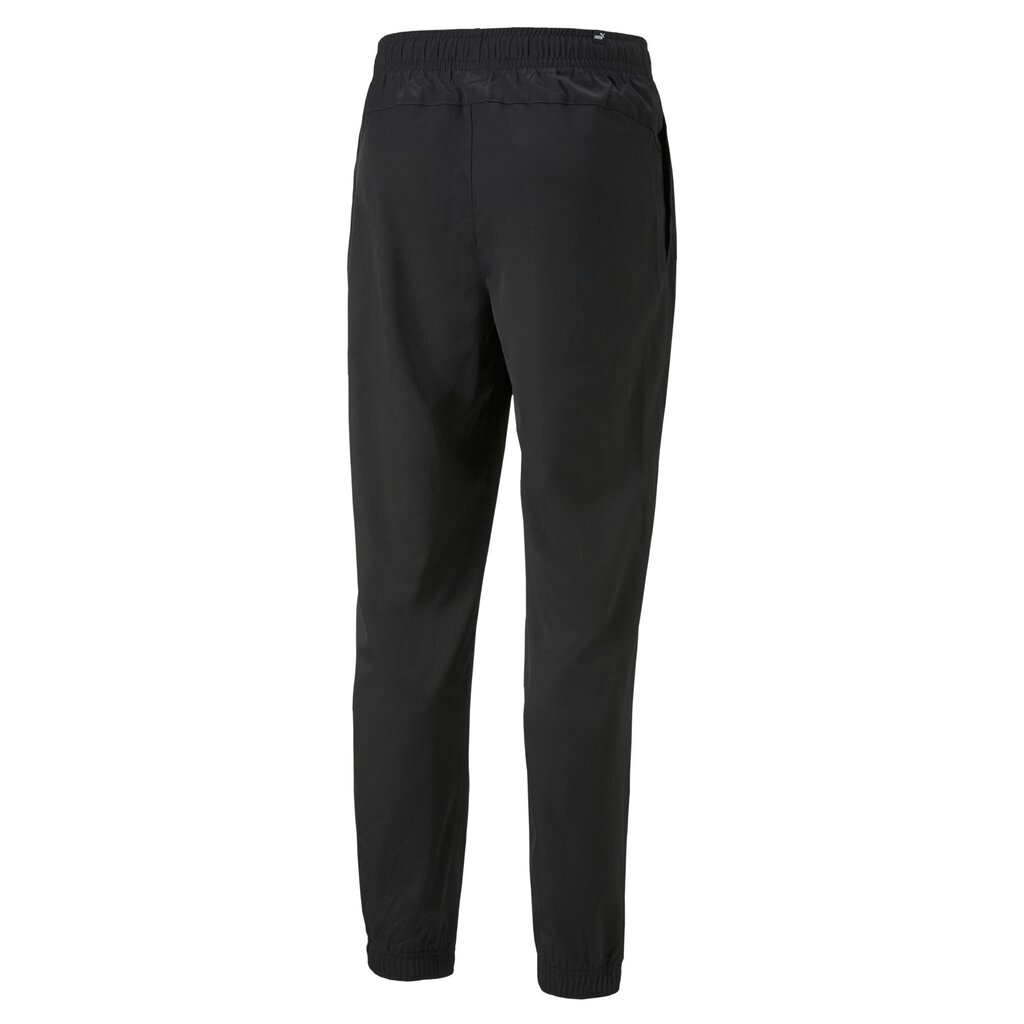 Ikdienas bikses vīriešiem Puma ESS Woven Pants cl M Puma Black - 84722101, melnas cena un informācija | Vīriešu bikses | 220.lv