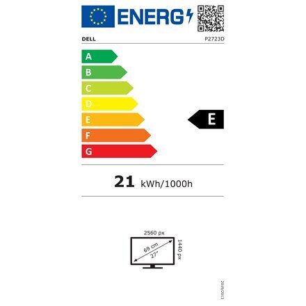 LCD Monitor|DELL|P2723D|27"|Business|Panel IPS|2560x1440|16:9|Matte|8 ms|Swivel|Pivot|Height adjustable|Tilt|210-BDDX цена и информация | Monitori | 220.lv