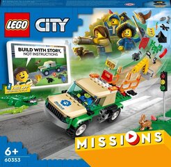 60353 LEGO® City Миссии по спасению диких животных  цена и информация | Конструкторы и кубики | 220.lv