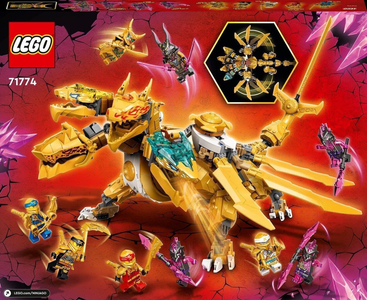 71774 LEGO® NINJAGO® Lloyd золотой ультра-дракон цена | 220.lv