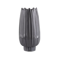 Фарфоровая ваза, серая, 9,5х9,5х19 см цена и информация | Вазы | 220.lv