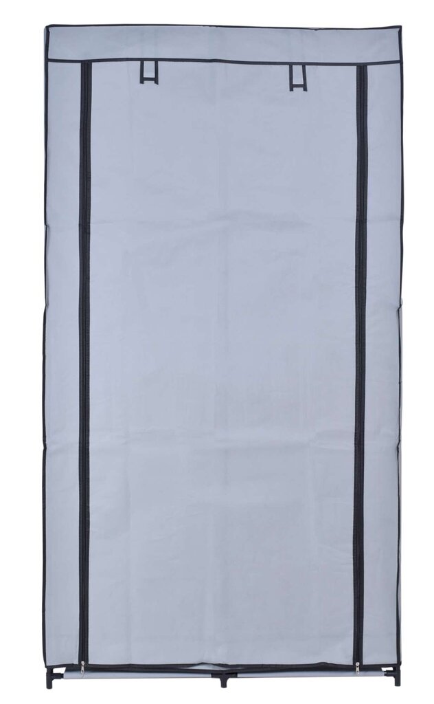 Tekstila skapis MIRA ar 6 plauktiem - pelēks цена и информация | Skapji | 220.lv