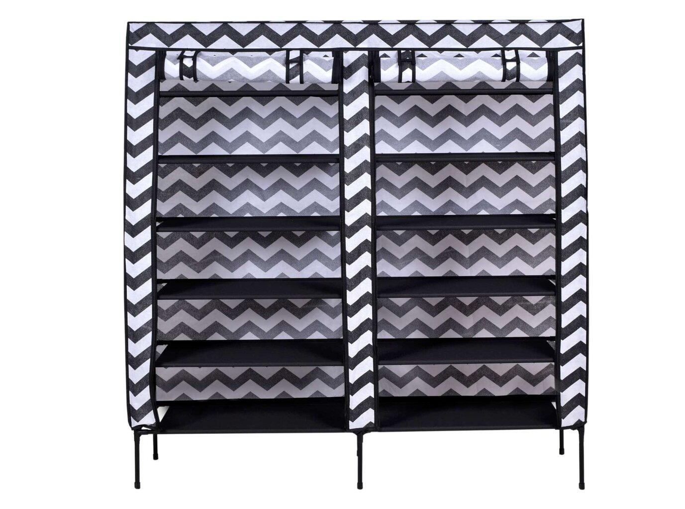 Tekstila skapis Gabi apaviem - zebras krāsās cena un informācija | Skapji | 220.lv