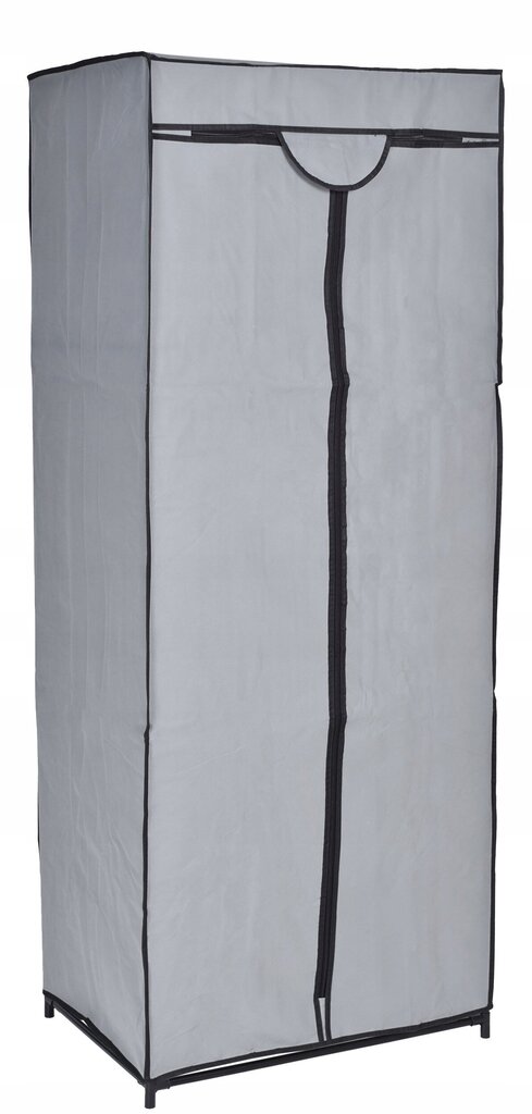 Tekstila skapis ar plauktu Fela - pelēks cena un informācija | Skapji | 220.lv
