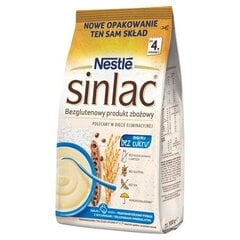 Nestle Sinlac, bezglutēna graudaugu produkts bez sojas un cukura laktozes, zīdaiņiem, kas vecāki par 4 mēnešiem, 300 g cena un informācija | Putras | 220.lv