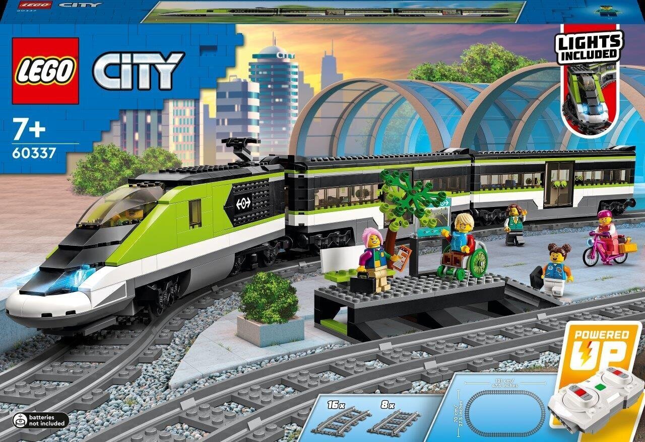 60337 LEGO® City Ātrgaitas pasažieru vilciens цена и информация | Konstruktori | 220.lv