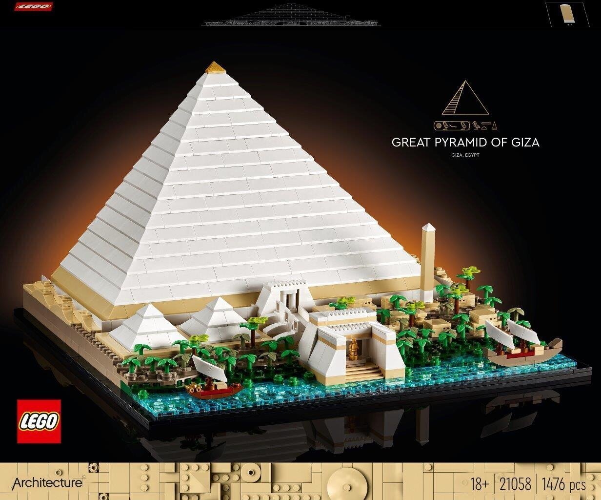 Великая пирамида Гизы 21058 LEGO® Architecture цена | 220.lv