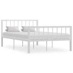 vidaXL gultas rāmis, balts metāls, 120x200 cm цена и информация | Кровати | 220.lv