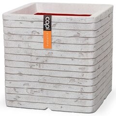 Capi puķu kaste Nature Row, kvadrāta, 30x30 cm, ziloņkaula, KRWI902 цена и информация | Вазоны | 220.lv