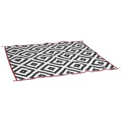 Bo-Camp āra paklājs Chill mat Lewisham M, 2x1,8 m, melns ar baltu цена и информация | Ковры | 220.lv