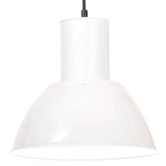 vidaXL griestu lampa, balta, apaļa, 25 W, 28,5 cm, E27 цена и информация | Настенный/подвесной светильник Eye Spot 11 BL, чёрный | 220.lv