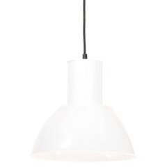 vidaXL griestu lampa, balta, apaļa, 25 W, 28,5 cm, E27 cena un informācija | Piekaramās lampas | 220.lv