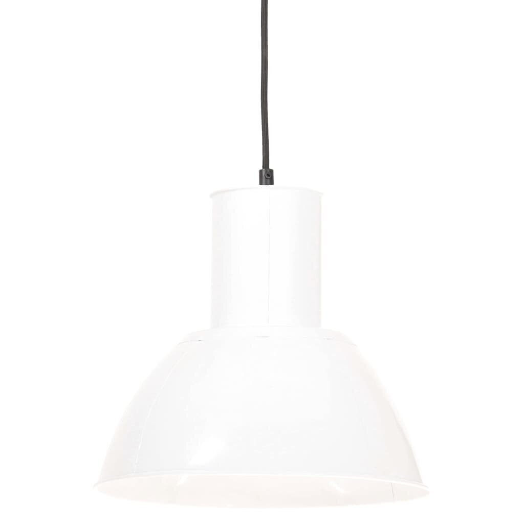 vidaXL griestu lampa, balta, apaļa, 25 W, 28,5 cm, E27 cena un informācija | Piekaramās lampas | 220.lv