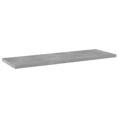 vidaXL plauktu dēļi, 4 gab., betonpelēki, 60x20x1,5 cm, skaidu plāksne cena un informācija | Plaukti | 220.lv