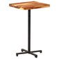 vidaXL bāra galds, kvadrātveida, 60x60x110 cm, akācijas masīvkoks cena un informācija | Virtuves galdi, ēdamgaldi | 220.lv
