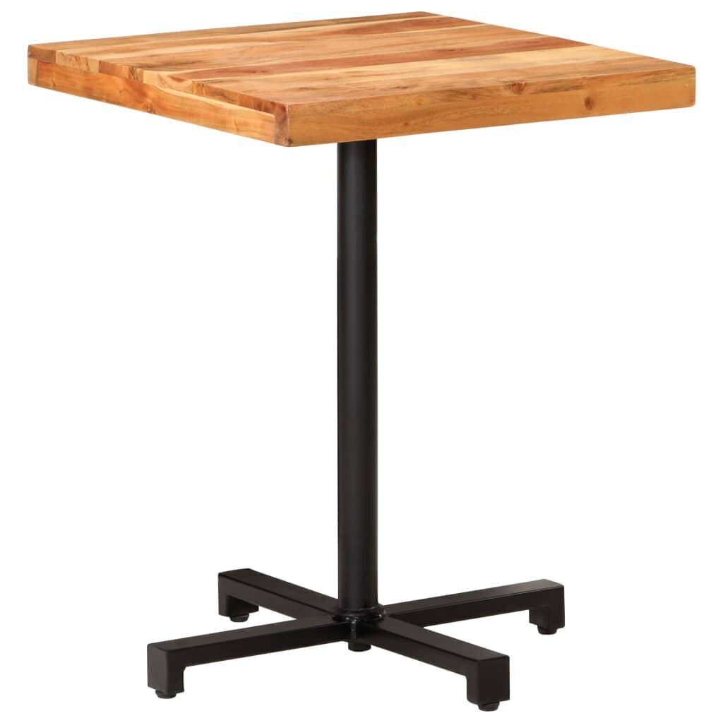 vidaXL bistro galds, kvadrātveida, 60x60x75 cm, akācijas masīvkoks cena un informācija | Virtuves galdi, ēdamgaldi | 220.lv