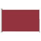 vidaXL izvelkama sānu markīze, sarkana, 220x300 cm cena un informācija | Saulessargi, markīzes un statīvi | 220.lv