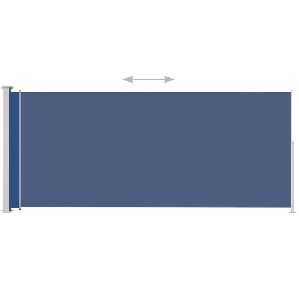 vidaXL izvelkama sānu markīze, zila, 220x500 cm цена и информация | Saulessargi, markīzes un statīvi | 220.lv
